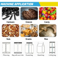 Automatische hogesnelheidsmachine voor het sealen van plastic en papieren zakjes, geschikt voor rijst, zout, pinda's, zaden, badam en het vullen en verpakken van zakjes.