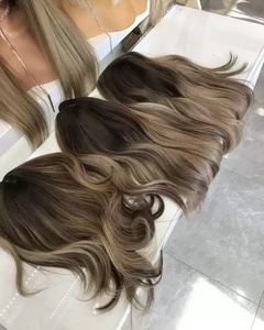 Fournisseur chaud Cheveux à pince Brun cendré pour Toupets Cheveux russes vierges Grande taille Fermeture frontale en dentelle Body Wave Toppers Sans colle - Product Image 2