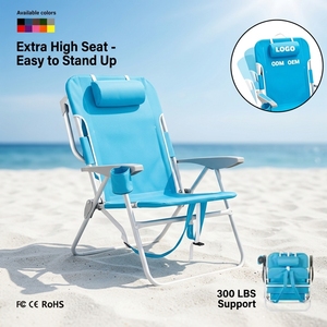 <span class=keywords><strong>Chaise</strong></span> de plage <span class=keywords><strong>haute</strong></span> résistance, pliable et portable, capacité 300 lbs, pour seniors et adultes, résistante au sable, pour l'extérieur - Product Image 1