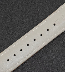 Bracelet de montre en cuir véritable motif autruche OEM personnalisé avec fermoir déployant papillon et boucle ardillon, 18mm 20mm 22mm 2 - Product Image 5