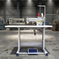 JUKKY Promotion Exceptionnelle JK8700 Machine à Coudre Industrielle à Point Noué Haute Vitesse à Aiguille Simple pour Vêtements 220V Usage Domestique