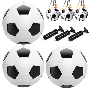 Pallone da <span class=keywords><strong>Calcio</strong></span> per Allenamento Bambini, Regalo di Natale, Cucito in PVC Resistente, Misure 3/4/5, Ufficiale da Partita con Pompa e Borsa - Product Image 1
