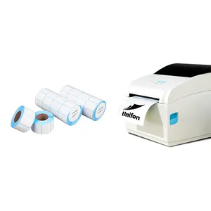 Zelfklevende Directe Thermische Sticker Papier Thermische Overdracht Afdrukken Etiketten Blanco Verzendlabel Printerrol