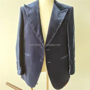 <span class=keywords><strong>2022</strong></span> pico ancho solapa de un solo pecho a medida <span class=keywords><strong>Sastre</strong></span> hombres trajes terciopelo esmoquin Fit hombres pantalón <span class=keywords><strong>traje</strong></span> blazer para hombre - Product Image 3
