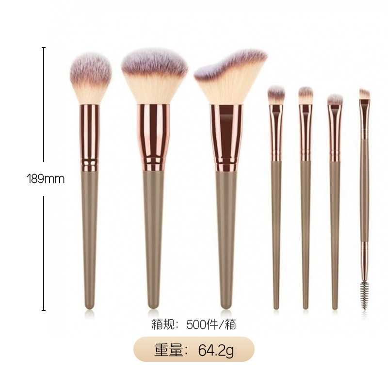 7 ensembles de brosse blanche de laine