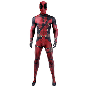Traje de Cosplay para Hombre, Rojo, Spandex/Nylon, Traje de Cuerpo Entero, Impresión por Sublimación, Ropa para Halloween y Actuaciones - Product Image 5