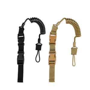 열쇠 고리 체인 손전등 사냥 액세서리에 대한 전술 안티 분실 탄성 끈 로프 스프링 안전 스트랩 벨트 로프 - Product Image 2
