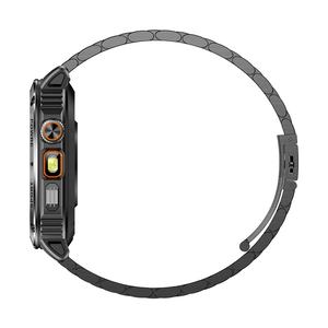 Reloj Inteligente Resistente para Hombre AK80 con Correa de Acero Inoxidable, Resistente al Agua, Llamadas Bluetooth, Rastreador de Actividad Deportiva y al Aire Libre para Teléfonos Android/<span class=keywords><strong>iOS</strong></span> - Product Image 5