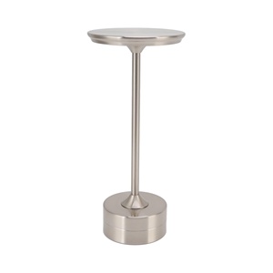 Lampe de table portable moderne nordique pour restaurant extérieur, LED sans fil rechargeable, commande tactile, métal, batterie 5200mAh, bar - Product Image 1