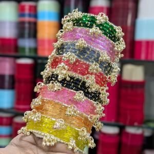 Brazalete Zoryn de Acero Inoxidable con Cristales de Imitación y Dijes de Campana, Estilo Étnico Retro Vintage Boho para Mujer, Regalo Certificado - Product Image 4