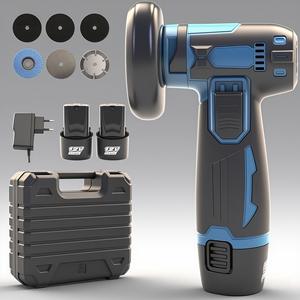 Mini-meuleuse d'angle sans fil bleue 12V, batterie lithium rechargeable, moteur à balais, pour usage général, bricolage et ponçage - Product Image 3