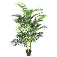 Palmier artificiel réaliste et feuilles de palmier, plante réaliste pour la décoration intérieure, directement de l'usine