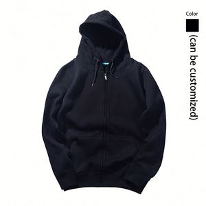 Sudaderas con Capucha Negras de Diseño de Alta Calidad, Talla Grande, 40% Algodón, 60% Poliéster, 420 g/m², con Logotipo y Patrón Personalizados - Product Image 3
