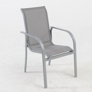 Leisure Modern Aluminum Dining Chair Sling Stacking <b>Garden</b> <b>Set</b> Outdoor Park Courtyard Gym Farmhouse Hall Use - Product Image 3