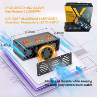 Senlo phare Led pare-chocs antibrouillard projecteur 3 lentilles feux de travail Mini lumière auxiliaire de conduite pour voiture moto barre projecteurs