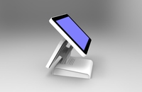 Terminal POS Android de Pantalla Dual, Tableta de 15 Pulgadas Todo en Uno, Sistema POS Android con Pantalla Táctil/Software POS Windows/POS Delgado