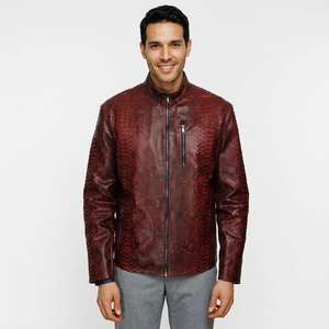 Veste de moto en cuir véritable pour homme IQBAL & YASMEEN, style motard, respirante, coupe-vent, légère, décontractée. - Product Image 4