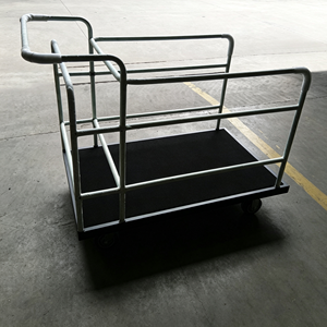 Industrial Platform Truck, Heavy Duty Folding Flatbed Hand <b>Cart</b>, Dolly with 360 Degree Swivel <b>Wheels</b> for Warehouse, Workshop - Product Image 5