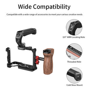 Kit de Jaula para Cámara <span class=keywords><strong>Sony</strong></span> <span class=keywords><strong>FX</strong></span> <span class=keywords><strong>3</strong></span> FX30 con Asa Superior, Asa Lateral, Extensión, Riel NATO y Zapata Fría - Product Image 4