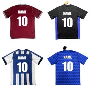 Harga Grosir Sepak Bola Jersey Kustom Berkualitas Tinggi Cetak Transfer Panas Seragam Tim Pakaian Olahraga Layanan OEM 100% - Product Image 1