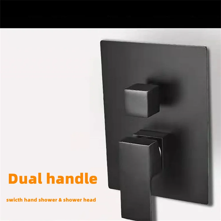 Nóng Bán Chất Lượng Cao Massage Mưa Mềm Vòi Hoa Sen Phòng Tắm Thiết Lập Vòi Hoa Sen Màu Đen Thiết Lập Cho Vòi Hoa Sen Màu Đen