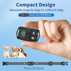 TIZE, nuevo lanzamiento, productos para mascotas, cachorro, perro, pantalla a Color recargable, dispositivo de Control para perros, Collar para ladridos - Product Image 5