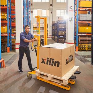 Xilin 500kg 1000kg 1500kg 0.5/1/1.5ton क्षमता मैनुअल हाइड्रोलिक पैलेट स्टेकर के साथ तय कांटे - Product Image 5