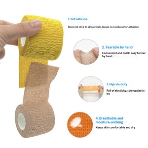 <span class=keywords><strong>Bande</strong></span> <span class=keywords><strong>de</strong></span> fixation auto-adhésive en coton pour usage médical, sportif et protection, élastique et compressive, pour poignet, genou, cheville et animaux, 5cm x 5m, <span class=keywords><strong>Classe</strong></span> I - Product Image 2