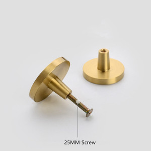 Mehrfarbiger Runder Luxus-Küchenschrankgriff aus Massivem Messing, Messing-Muschel-Türknauf - Product Image 5