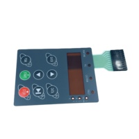 Teclado de Membrana Táctil de Plástico con Impresión Serigráfica IP65 con Ventana LCD y Control Remoto