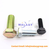 Vis à tête hexagonale et écrous en acier inoxydable zingué M4 M6 M8 35mm M10 M12 X 100mm M14 M16 X 50mm, filetage complet, DIN933