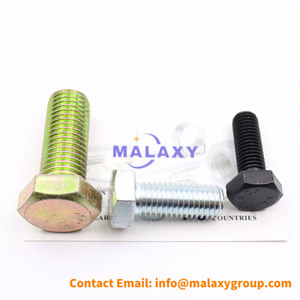 สลักเกลียวหัวหกเหลี่ยมสแตนเลสชุบสังกะสี M4 M6 M8 35 มม. M10 M12 x 100 มม. M14 <span class=keywords><strong>M16</strong></span> x 50 มม. พร้อมน็อต เกลียวเต็ม Din933 - Product Image 2