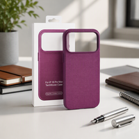 Étui de téléphone hybride en tissu technique tissé de qualité supérieure pour iPhone 18 Pro Max, coque fine avec découpe précise des boutons IA et grip antidérapant