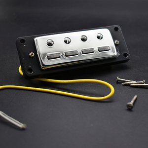 Vente en gros : Micro Humbucker pour Basse à Coque Métallique Scellée, Double Bobine, Quatre Cordes, Faible Bruit, Aimant Alnico, Accessoires <span class=keywords><strong>de</strong></span> Modification pour Basse - Product Image 5