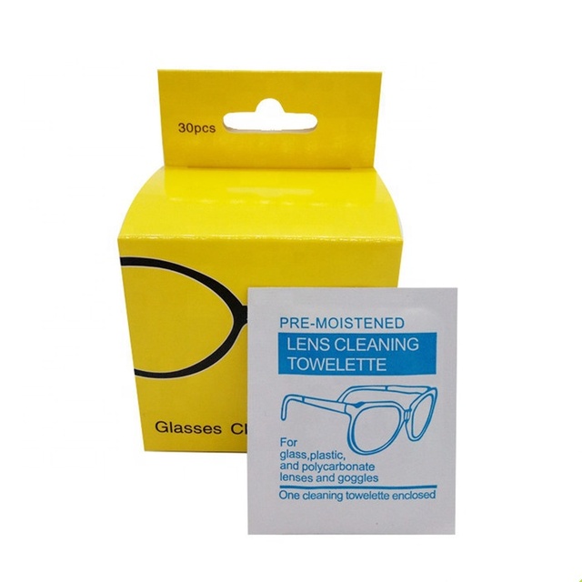 Hot Sale Eyeglasses Cleaning Wipes Cell Phone Tissue Towel Anti Fog Wipes Lens Glasses Wet Wipes