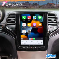 Layar Mobil Android Elektronik IPS Touch untuk Jeep Grand Cherokee 2014 2015 2016 2017 2018 2019 Navigasi GPS