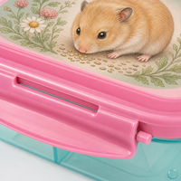 Boîte à lunch en plastique écologique sans micro-ondes avec couvercle Récipient de stockage de repas sains avec conception divisée sans BPA