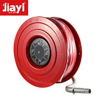 Enrouleur de tuyau d'incendie POK 33mm * 30m avec bobine de tuyau fixe à pivotement de buse