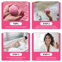 Sel de bain aromatisé à la cerise 60 pièces/pot de marque privée sel de bain de spa pour bombe pédicure trempage