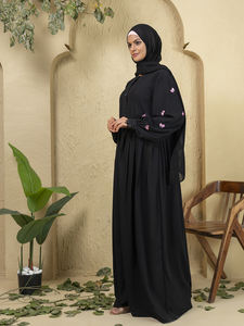 Nouvelles tenues pour femmes, abaya brodée, hijab, robe musulmane, kimono, abaya longue à manches longues, ensemble abaya ample de style arabe de Dubaï, best-seller pour l'Aïd. - Product Image 4
