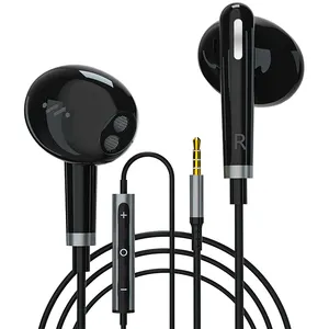 Haute Fidélité Filaire 3.5mm Écouteurs Stéréo Casque avec Micro Écouteurs Musique Bouchons D'oreille pour Iphone Earpod Mobile Casque In-ear