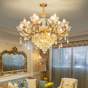 Lustre en cristal de luxe haut de gamme de style européen blanc chaud contemporain pour salon ville ancienne maisons auto-construites ville - Product Image 4