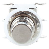 Pédale de commutateur à pédale DPDT à 6 broches à verrouillage pour guitare, bouton poussoir en métal, True Bypass, AC 250V/2A 125V/4A