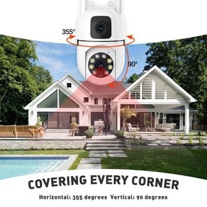 Cámaras WiFi de 4MP con Doble Lente, Cámara <span class=keywords><strong>IP</strong></span> de 8MP para Exteriores, Protección de Seguridad, Seguimiento Automático, CCTV PTZ - Product Image 6