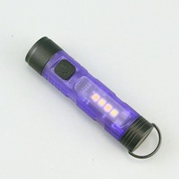 Porte-clés lampe torche LED multifonction en alliage d'aluminium, protection contre les surcharges, fixation magnétique, design ultra-fin, indice de protection IP20