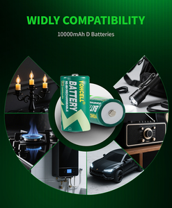 2カウントYOHCELL <span class=keywords><strong>Nimh</strong></span>充電式バッテリーDサイズ充電式バッテリーDセル1.2v <span class=keywords><strong>Nimh</strong></span> 10000mahバッテリーパック<span class=keywords><strong>Nimh</strong></span> - Product Image 5