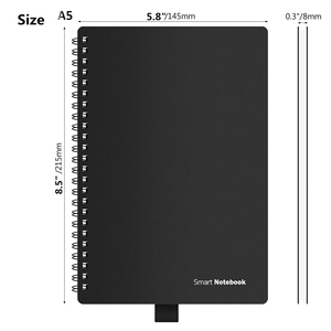 Mini Cuaderno Impermeable con Espiral, Borrable con Piedra, A5, <span class=keywords><strong>Rocketbook</strong></span> Core, Cuaderno Inteligente Reutilizable - Product Image 2
