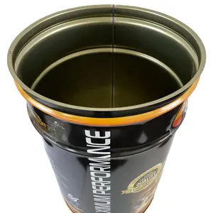 UN certificate 25l metal bucket steel bucket with tight head spout lids