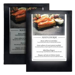 Personalizado A5 Carta 1 Vista Recargable Restaurante Menú Cubierta Iluminado LED Menú A4 Restaurante Led Menú - Product Image 1