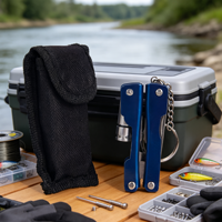 Pince multifonction compacte de poche avec couteau pliant et porte-clés pour le camping, la randonnée, les voyages et le transport quotidien – Outil en gros